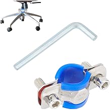 NICENEEDED 2 Pcs Fix Sinking Office Chair, Stainless Steel Office Chair for Stop Sinking, Adjustable Height Sinking Office Chair Repair Kit Without Cylinder Replacement