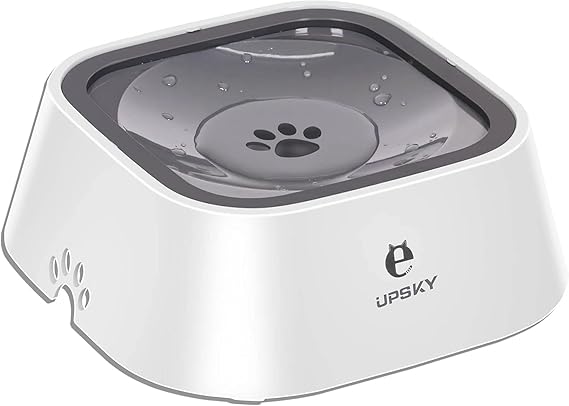 UPSKY No-Spill Pet Water Bowl, Slow Water Feeder, No-Slip Pet Water Dispenser 35oz Feeder Bowl for Dogs and Cats