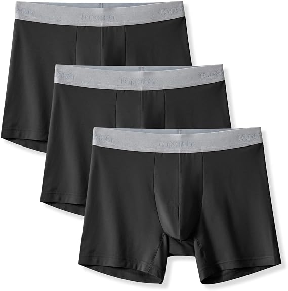LAPASA Men's Boxer Briefs 3-Pack Cool MicroModal Stretch Underwear Trunks Comfort Soft Breathable M71