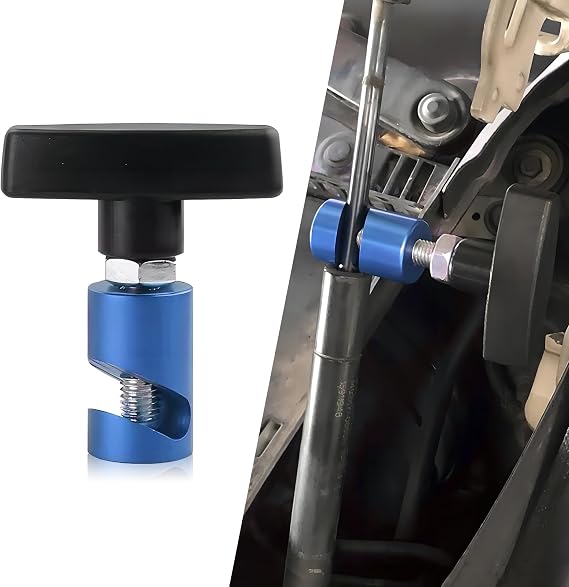 UGSHY 1 PC M12 x 1.25 Car Modification Hood Prop Accessories, Metal Anti-Pinch Vehicle Hood Prop Tool, Universal Automotive Hood Trunk Tailgate Lift Support Holder for Truck SUV Car (Blue)