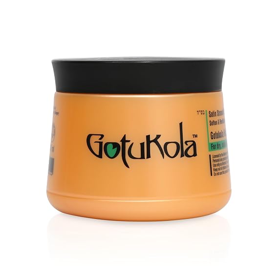 Gotukola Keratin Hair Mask for Dry Damaged Hair Deep Conditioner Treatment with Coconut Oil, Shea Butter & Herbal Extracts Sulfate Free, Frizz Control, Color Safe, Hair Repair Mask 500 ml