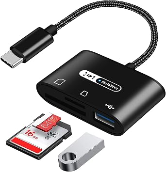 USB C to USB Adapter for iPhone 16 15 2 Pack, USB C OTG Adapter Fit with for iPhone 16 15 Pro max, Galaxy S24 23 S22 S21 Note 20 Ultra, Pixel 9 8 7 6Pro, MacBook Pro/Air iPad Pro