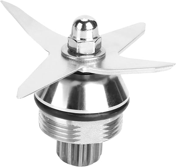 4-Blades Blender Blade Assembly, Replacement Accessories Parts Fit for 1195, Hardened Blade Crushes Ice to Smooth Soup with Dry Chopping, Grinding, Seasoning, Fits 58625,