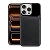 Case Compatible with Zebana Apple iPhone 14 Pro Max Zebana Lens Leather Case Black