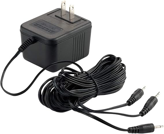 Department 56 Accessories for Village Collections AC/DC Power Adapter, 3.15 Inch, Black