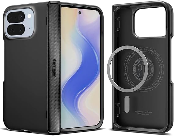 Spigen for Pixel 10 Pro Fold Case, Slim Armor Pro MagFit (2025) [Designed for Pixelsnap, Compatible with MagSafe Accessories] - Black