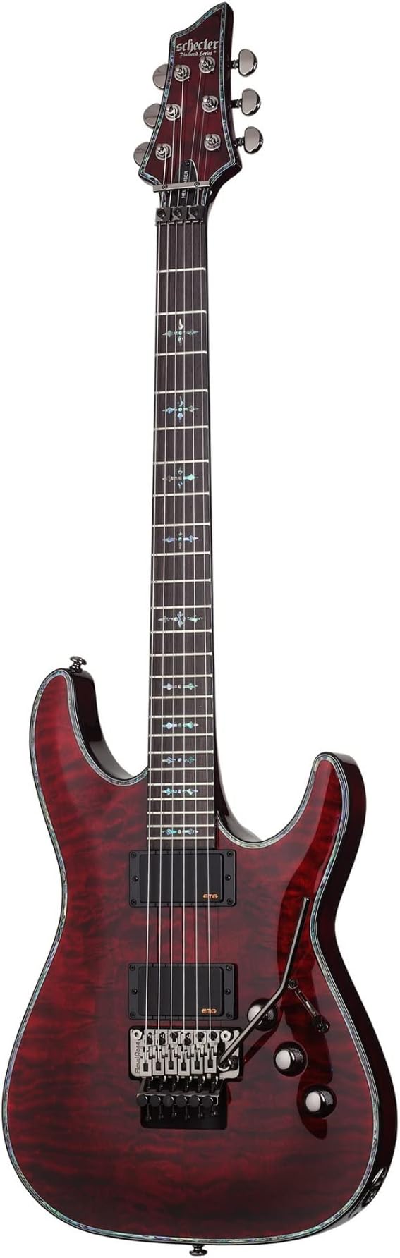 Schecter Hellraiser C-1 FR Electric Guitar, Black Cherry Electric Guitar Parallel Import
