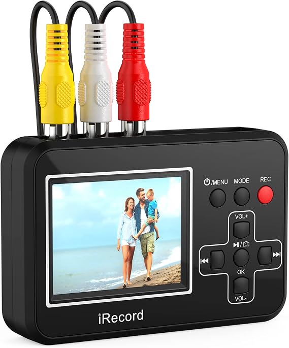 DIGITNOW Video to Digital Converter, VHS to Digital Converter to Capture Video from VCR's, VHS Tapes, Hi8, Camcorder, DVD, TV Box and Gaming Systems