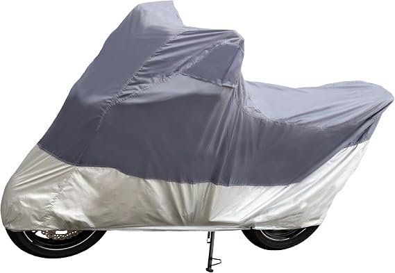 Motor Trend Motorcycle Cover Waterproof Outdoor, Heavy Duty Motorcycle Cover for Harley Davidson Cruiser Adventure Sportbikes Scooter Moped, Winter Storage UV Rain Dirt Heat Snow - 72L x 35W x 47H
