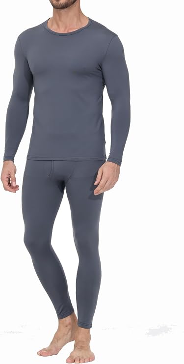 Thermal Underwear for Men Long Johns Base Layer Regular/Tall Top and Bottom Set Pajamas Cold Weather Winter Clothes