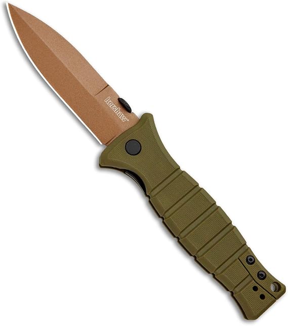 Kershaw XCOM Liner Lock Knife Desert Warrior GFN (3.6" Copper) a Blade HQ Exclusive