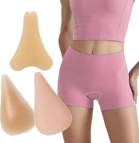 Majurphy 3-Pack Camel Toe Concealer, Adhesive Reusable Camel Hider Soft Pad, Seamless, Silicone Insert for Swimwear, Bikinis