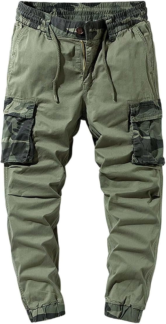 Mens Cargo Trousers Track Suit Bottoms Joggers Straight Leg Sweatpants Open Bottom Lounge Pants with Pockets Plain Jogging Yoga Gym Sports Trousers Smart Workwear Bottom Soft Comfy Lounge Pants