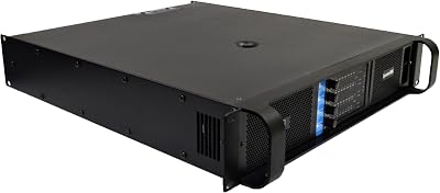 Seismic Audio Speakers Epicenter 5004 4 Channel Power Amplifier, 2000 Watts RMS Amplifier