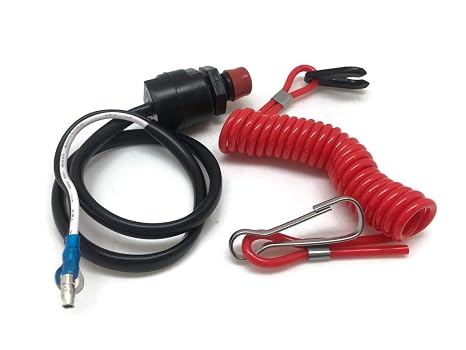 Boat Motor Engine Stop Switch Assy 65W-82575-01 65W-82575-00 F2.6-02010200 Compatible with Yamaha Parsun Outboard F 6HP - 25HP 2/4-stroke