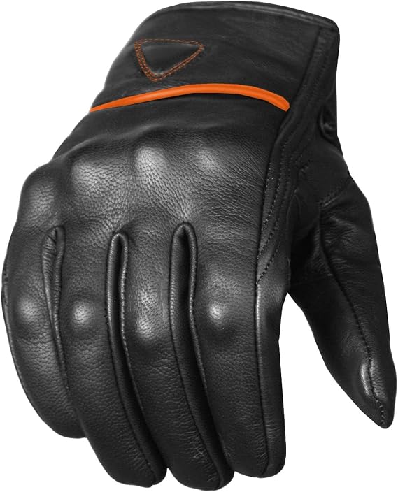COMMUTER Motorcycle Gloves Premium Leather for Men Motorbike Riding Gloves