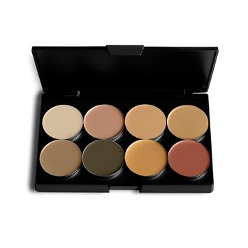 POISE Makeup HD Creme Corrector PRO PALETTE | Eight Highly Pigmented Concealer Neutralizing Discolorations and Corrects Blemishes with Botanical and Earth Minerals