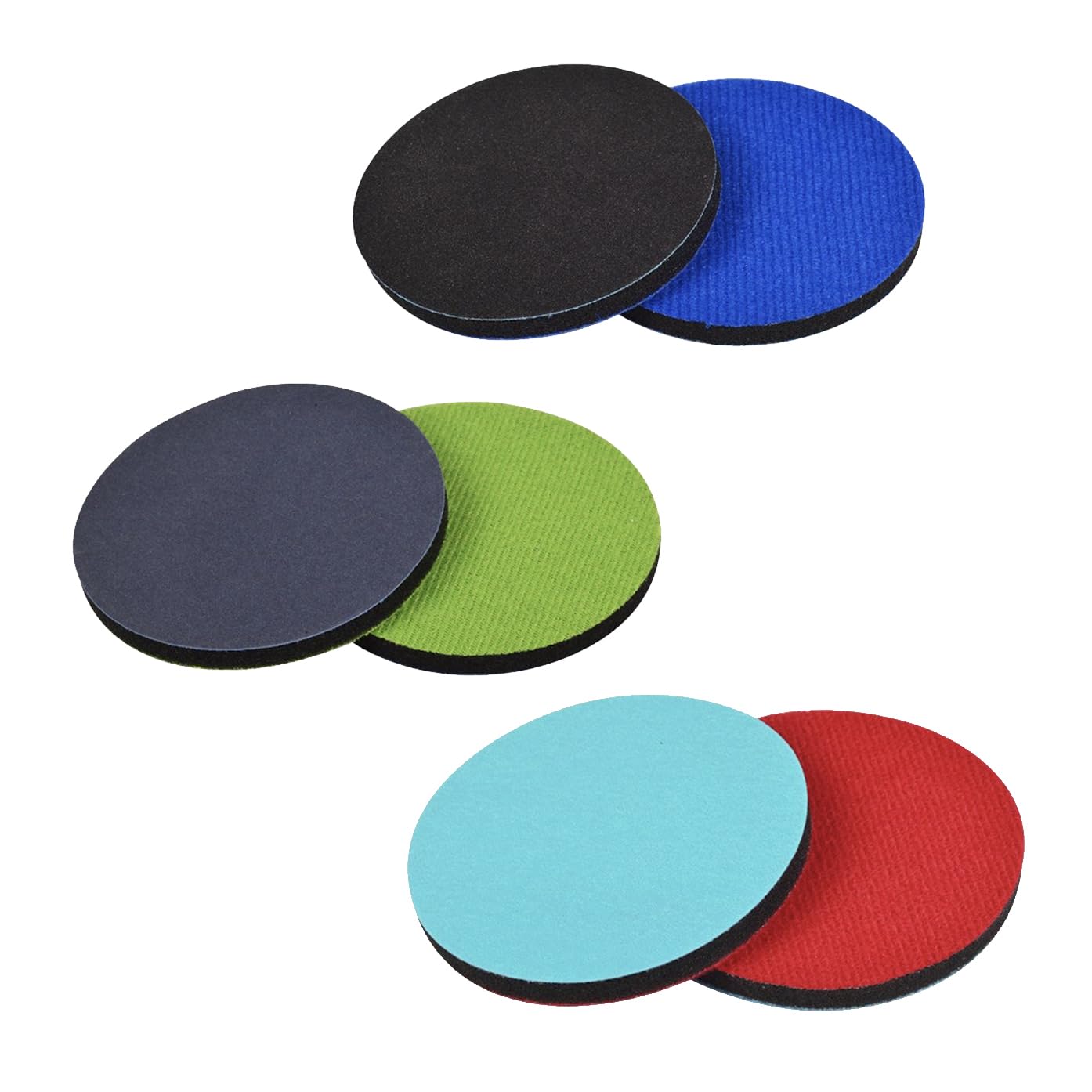 Glass Grinding Polishing Abrasive Disc Sandpaper Pads Kit for Glass Scratch Removal Repair Kit 3PcsPack 5 inch