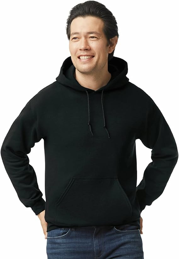 Gildan Adult Fleece Hoodie Sweatshirt, Style G18500, Multipack, Black (1-Pack), Medium