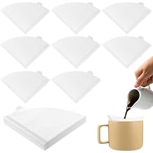 200 PcsCoffee Filter Papers, Coffee Filters Size 1 Unbleached Cone Filter Paper for Coffee Dripper and Pour Over Maker (White, 1-2 Cups)