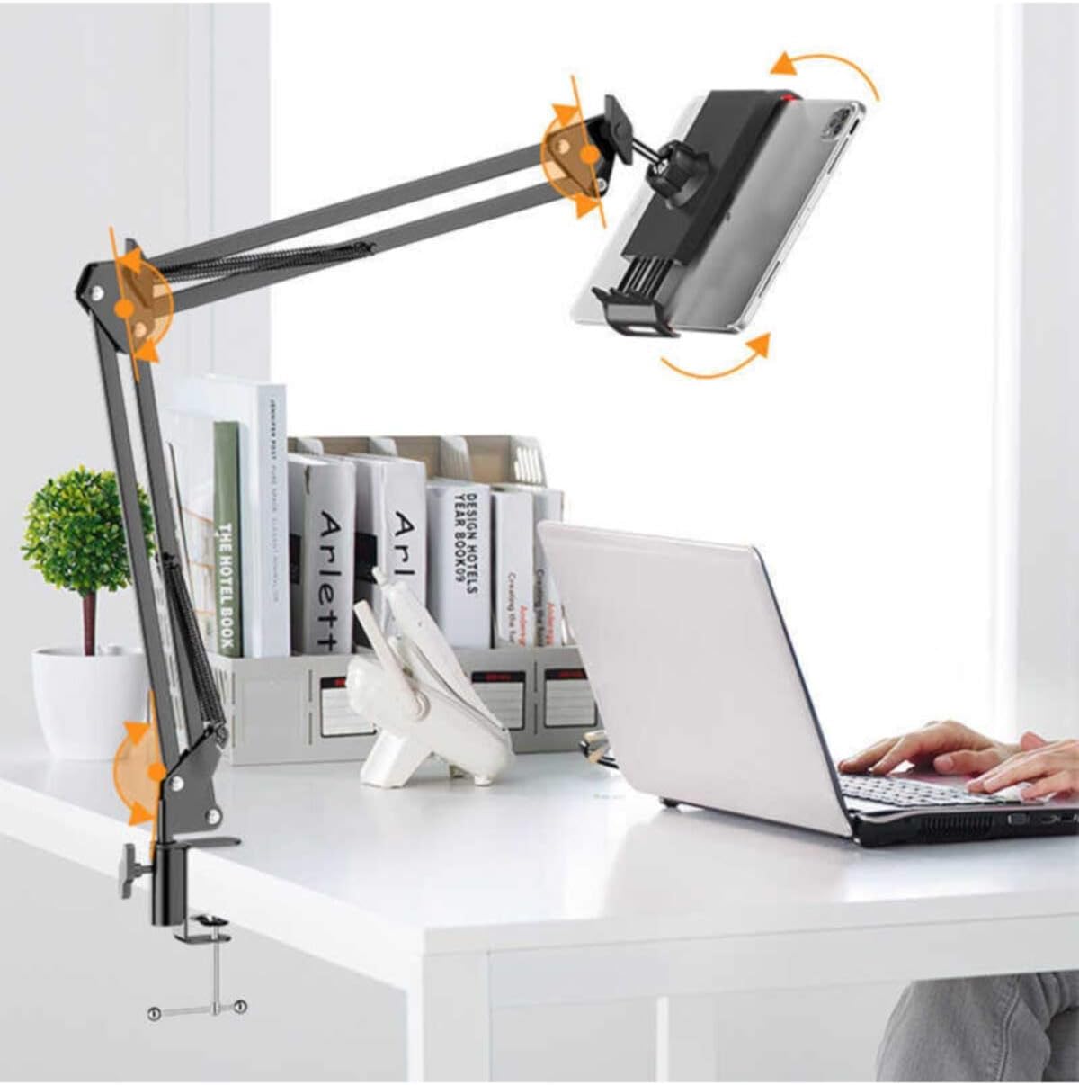 Zore 38511 Ms 03 Desk Tablet Phone Holder, Black