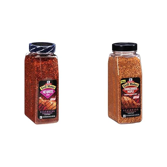 McCormick Grill Mates Mesquite Seasoning, 24 oz & Smokehouse Maple Seasoning, 28 oz