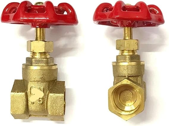 1 Pcs 1/2"" 3/4"" 1"" 2"" 3"" 4"" Brass Gate Valve On/Off Valve Water Valve Internal Thread Steam Valve(2-1/2""), 2.5 Inch