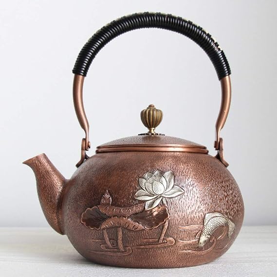 Japanese Cast Iron Tetsubin Teapot Teapot Tetsubin Tea Kettle High Capacity Pure Hand-Made Copper Teapot Home High-end Retro Teapot Tea Accessories