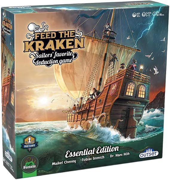 Outset Media Feed The Kraken Essential Edition - A Sailor's Favorite Deduction Game - for 5 to 11 Players Ages 12 and up
