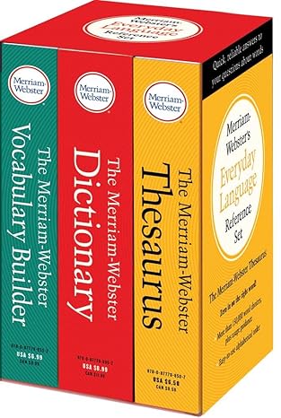 Merriam-Websters Everyday Language Reference Set: Includes: The Merriam-Webster Dictionary, The Merriam-Webster Thesaurus, and The Merriam-Webster Vocabulary Builder