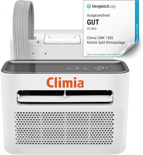 Climia CMK 1500 Note Good on Comparison Org Air Conditioner for Caravans up to 15 m² Split Air Conditioner for Motorhome Camping. 5000 BTU/h Air Conditioner for Dehumidification Energy Efficiency Class A