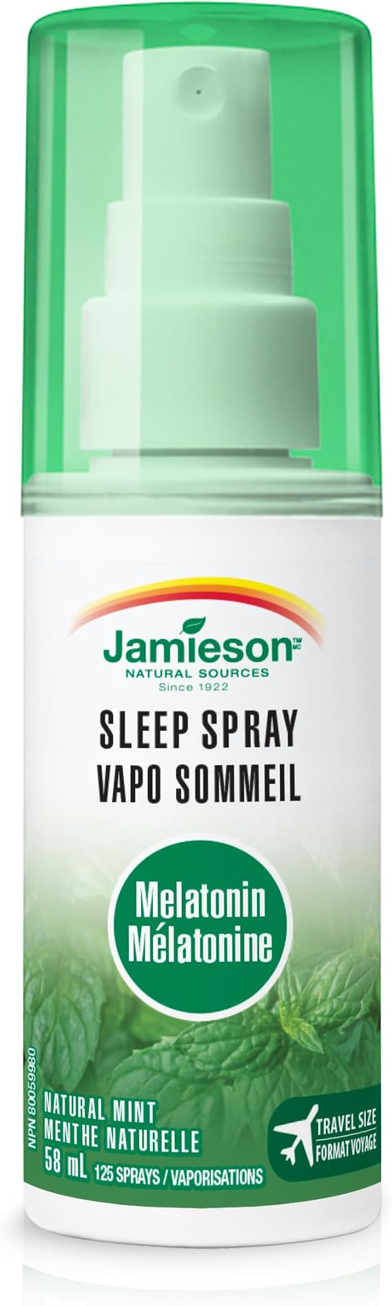 Jamieson Melatonin Sleep Spray- Natural Mint Flavour, 58ml