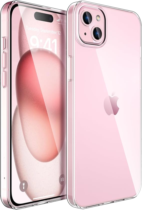 Silicone Clear for iPhone 15 Case,Ultra Thin with Comfort Grip