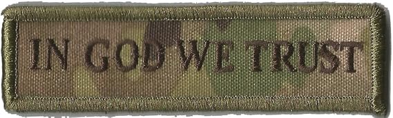 Multicam Tactical Patch - God We Trust Morale