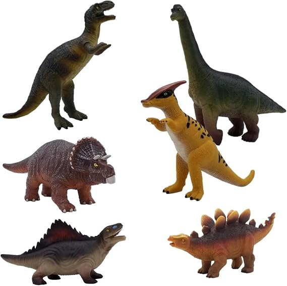 Get Ready Kids Dinosaur Toys - 6 Large Dino Figures for Kids 18 Months Up