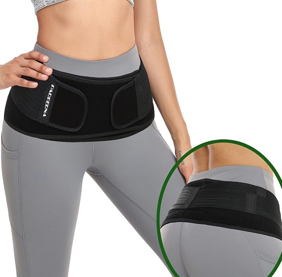 Sacroiliac SI Hip Belt for Women Men SI Joint Hip Belt Lower Back Support Brace Hip Braces for Hip Pain Pelvic Support Belt Adjustable Sciatica Pelvis Lumbar Pain Relief Trochanter | Pelvic Support - Adjustable Sciatica Pelvis Lumbar Pain Relief Trochanter Brace (Regular 30"-45")
