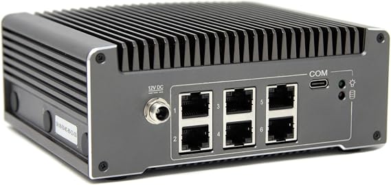 Protectli Vault V1610-6 Port, Micro Appliance/Mini PC - Intel N6005, 6X 2.5G NICs, 16GB LPDDR RAM on-Board, 32GB eMMC on-Board
