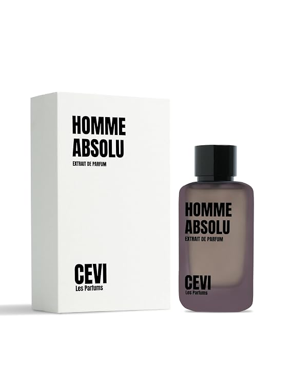 CEVI HOMME ABSOLU Perfume for Men, Extrait de Parfum Spray, Long Lasting Luxury Woody Aromatic Fragrance with Lavender, Bergamot, Pear, Iris, Sandalwood, Vanilla & Musk, 100 ml