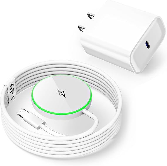 Apple Magnetic Mag safe Charger 6FT[Apple MFi Certified]15W Fast Wireless Charging Pad for iPhone Air/17 Pro/16 Pro Max/16 Pro/15/14/13/12,iPhone Wireless Charger Fast Charging for AirPods Pro 3/Pro 2