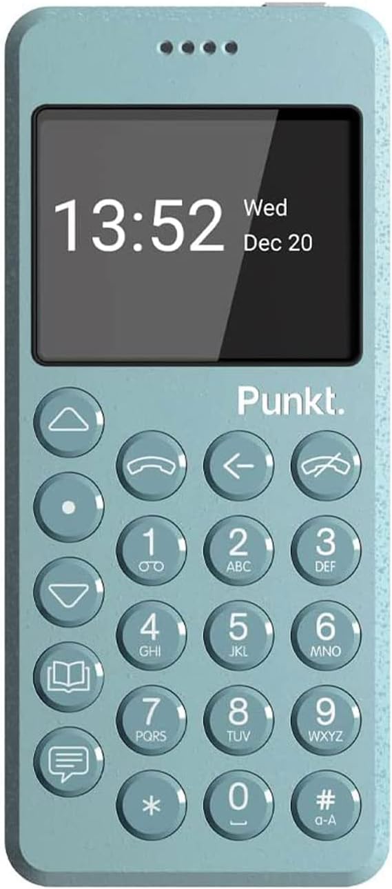 Punkt. MP02 New Generation Phone Regains Concentration, SIM Free, 4G LTE, Minimalist, Japanese Compatible, Nano SIM