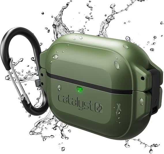 Catalyst Total Protection Case for AirPods 3rd Generation 2022, 330ft Waterproof Case for AirPods 3, Shockproof Cover for AirPods 3rd Generation, Durable Protection for AirPods 3 with Carabiner