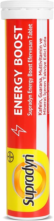 Supradyn Energy Boost Effervescent Tablet l Caffeine, Guarana, Multivitamin and Mineral