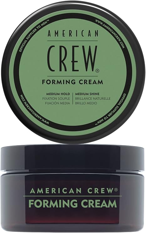 American Crew forming Cream with Medium Hold and Shine, Gifts for Men, for Shape and Thickening, Cream Texture for All Hair Types, Hair Styling for Men - 85 g