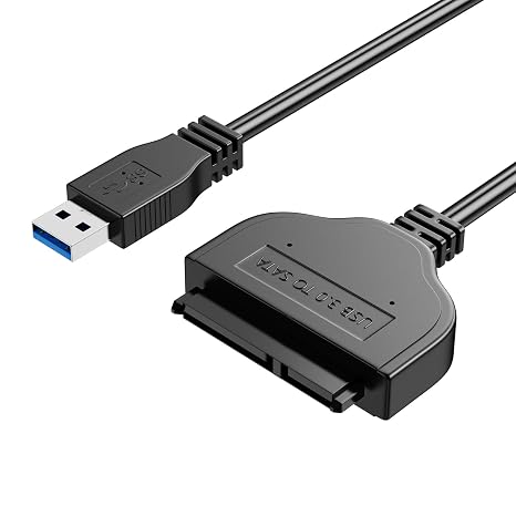 SATA to USB Cable, USB 3.0 to 2.5in SATA | III Hard Drive Adapter External Converter for 2.5 Inch SSD & HDD Data Transfer 5Gps