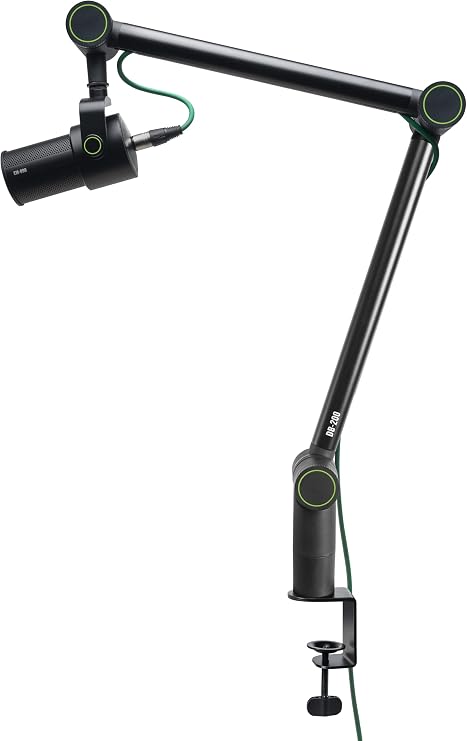 Mackie DB-200 Professional Microphone Boom with Desk Mount and Integrated Cable Management Openings