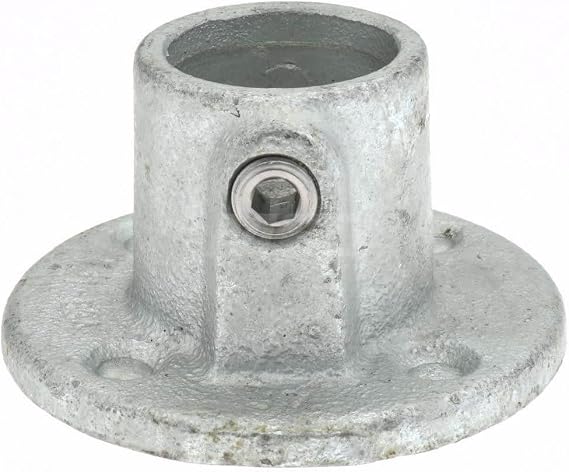 Galvanized Structural Pipe Rail Fitting: Round Flange for 1" Pipe