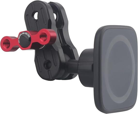 20mm Ball Socket Arm with Magnetic Phone Holder for Magsafe & All Smartphones Compatible with Bulletpoint Mounting Solutions | Heavy-Duty Aluminum Arm