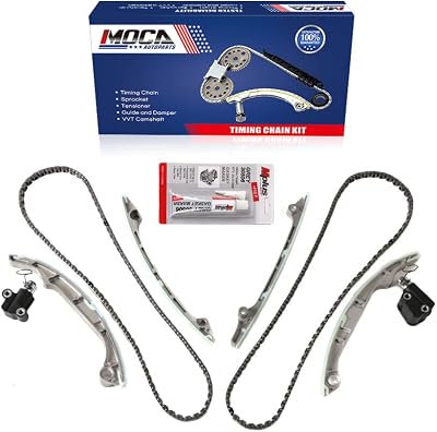 MOCA Timing Chain Kit for 04-10 for NISSAN Armada Pathfinder Titan & 04-06 Infiniti QX56 5.6L V8 DOHC VK56DE Engine Code