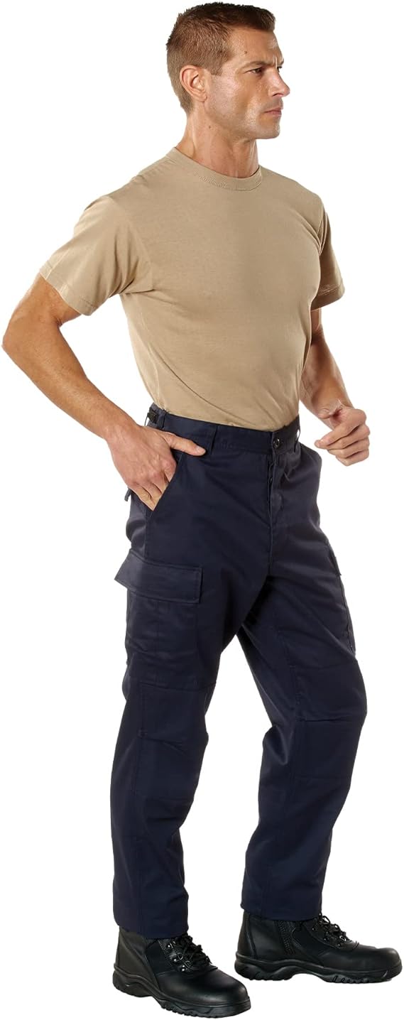 Rothco Tactical BDU Cargo Pants | Mens Rugged Outdoor Hiking EDC Work Uniform Pant, 6 Storage Utility Pockets, Adjustable Fit