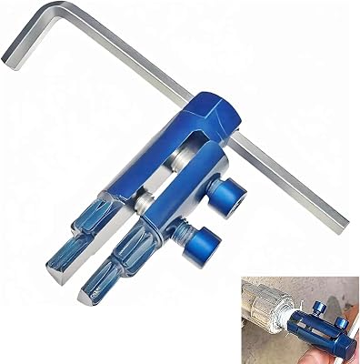 Broken Pipe Thread Extractor Tool, Broken Valve Thread Extractor, Stripped Screw Extractor Set Easy Out Broken Screw Removal Tool for 14, 38, 1 Pipes - Damaged Screw & Bolt Extractor Kit